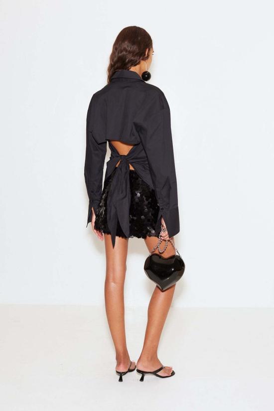  사이먼밀러 반팔 티셔츠 사이먼 밀러 로크 팝린 버튼업 블랙 - SIMONMILLER