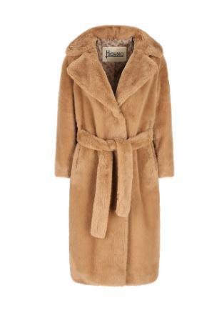 25FW 에르노 소프트 얼터너티브 퍼 코트  CA000586D124222157 Brown