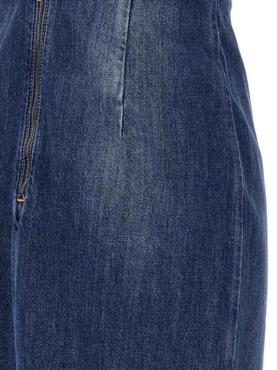 26SS 넨시 도자카 미디 스커트 NDSS25DEN020BLUEWASH Blue - NENSI DOJAKA