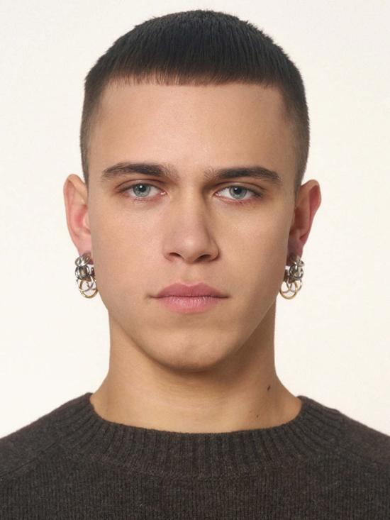  판코네시 이어링 피어싱 후프  브라스/루테늄/18k 골드/로즈 골드 - PANCONESI