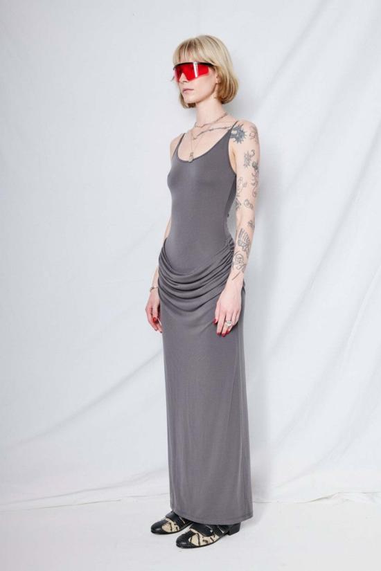  우드로즈 델리 롱 원피스 풀문 드레스 - WOODROSE DELI