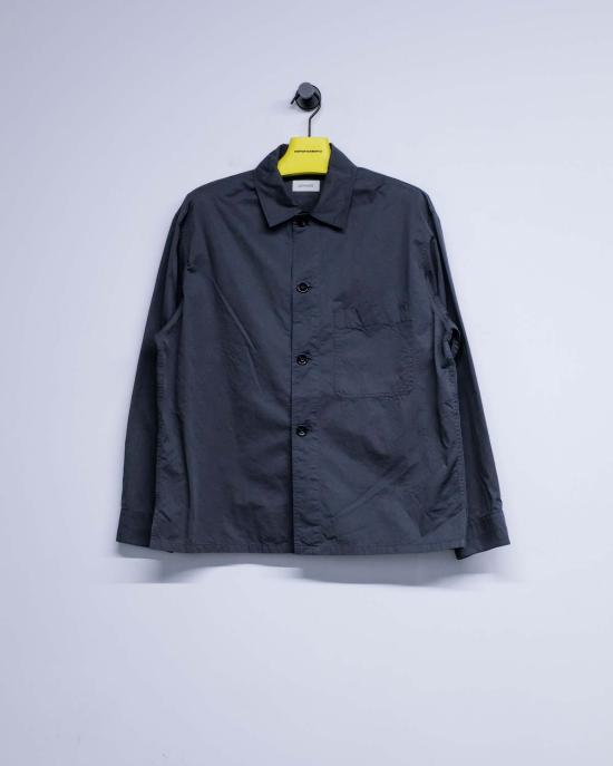  르메르 긴팔 셔츠 카본 그레이 코튼 파자마 셔츠 - LEMAIRE