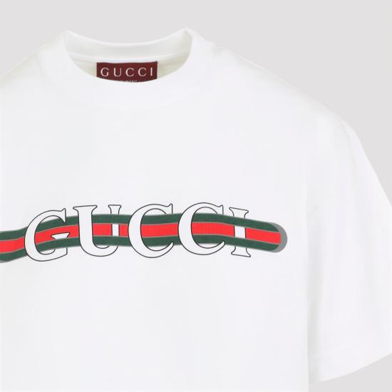 25FW 구찌 프린트 반팔 티셔츠 788093 XJGL6 9074 WHITE MC - GUCCI