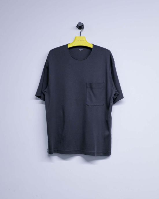  르메르 반팔 티셔츠 코튼 실크 인터록 릴렉스 티셔츠 - LEMAIRE