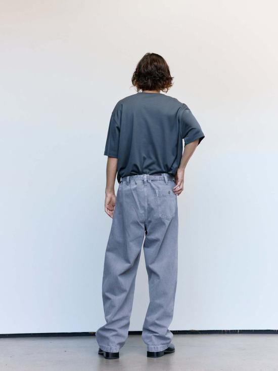  르메르 반팔 티셔츠 코튼 실크 인터록 릴렉스 티셔츠 - LEMAIRE