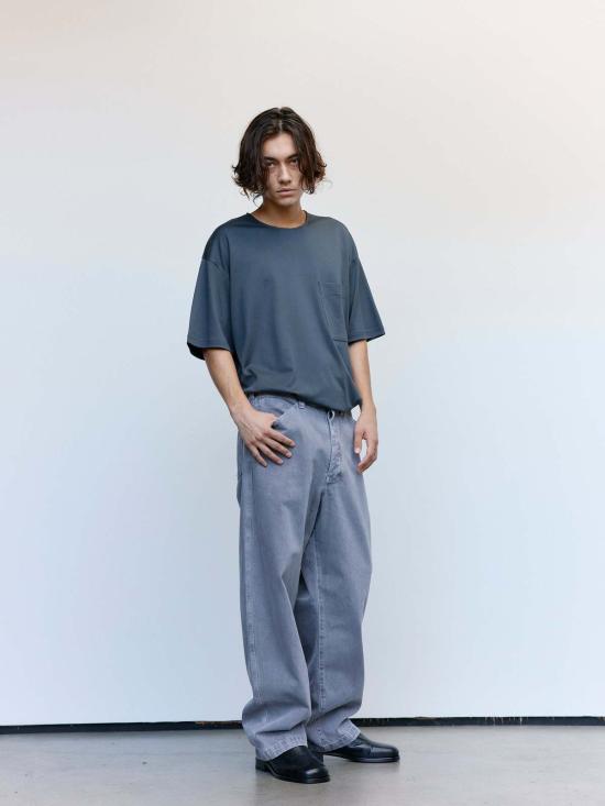  르메르 반팔 티셔츠 코튼 실크 인터록 릴렉스 티셔츠