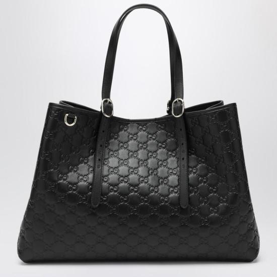 25FW 구찌 GG 엠블럼 라지 토트백 815213AAFDV R GUC 1000 Black