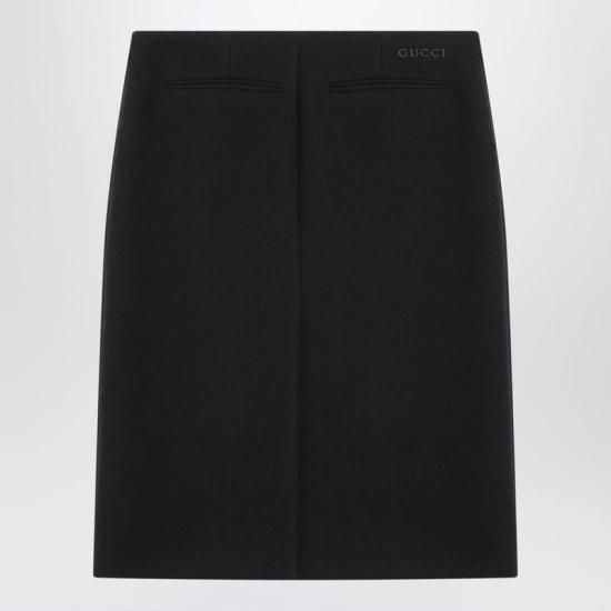  구찌 숏 스커트 811380ZACKN P GUC 1000 Black - GUCCI