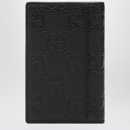 25FW 구찌 임프린트 롱 월렛  835011AAE1T R GUC 1000 Black - GUCCI