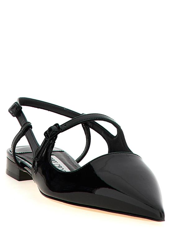 25FW 지미추 플랫 슈즈 DIDIFLATPATBLACK Black - JIMMY CHOO