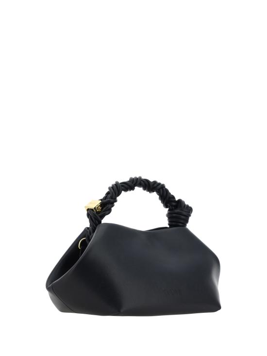 26FW 가니 스몰 레더 보우 토트백 A5241 099 BLACK - GANNI