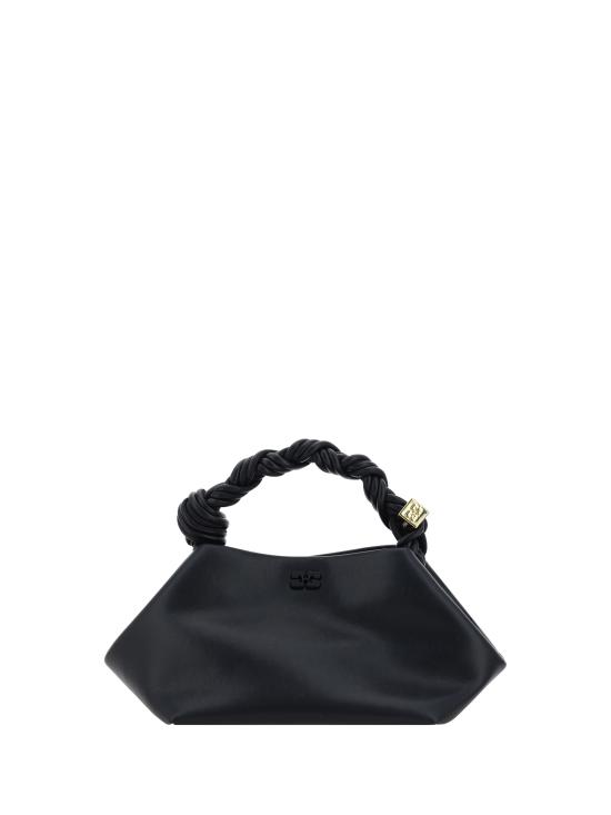 26FW 가니 스몰 레더 보우 토트백 A5241 099 BLACK