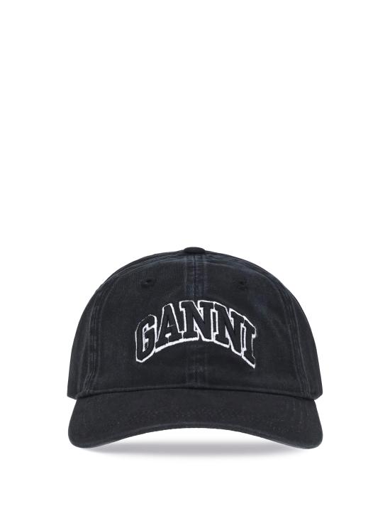 26FW 가니 로고 캔버스 볼캡 A6900 099 - GANNI
