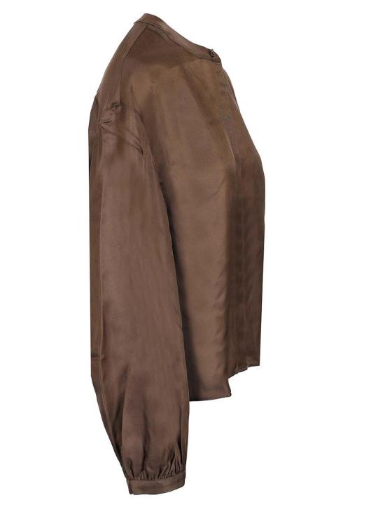 25SS 루루 스튜디오 긴팔 티셔츠 LEADEEPTAUPE Brown - LOULOU STUDIO