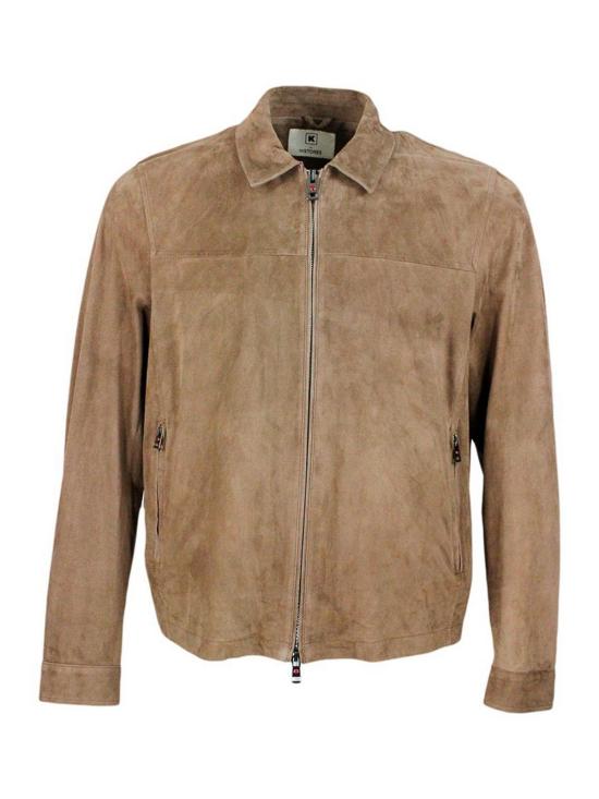 26SS 키레드 가죽 자켓 WHS04PW7550005 Brown