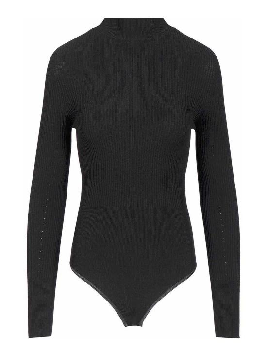  알라이아 바디수트 티셔츠 AA9B0330K017A995 Black