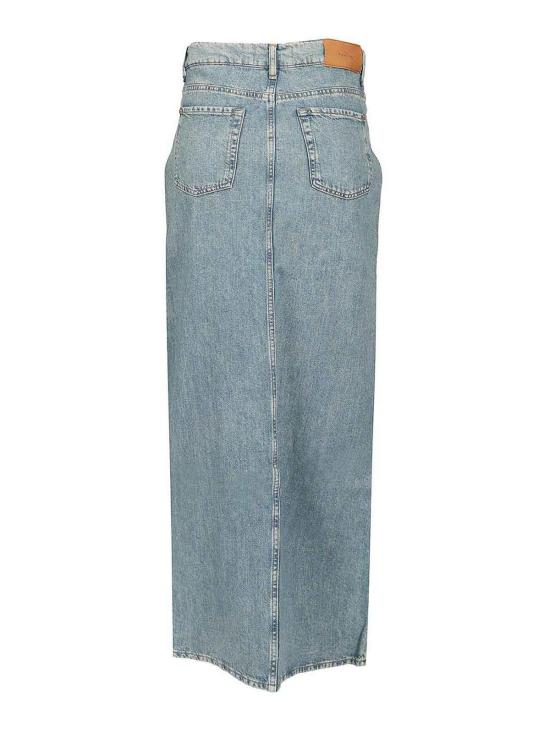 25SS 세븐포올맨카인드 미디 스커트 7U028U03U7AIA Light Blue - 7 FOR ALL MANKIND