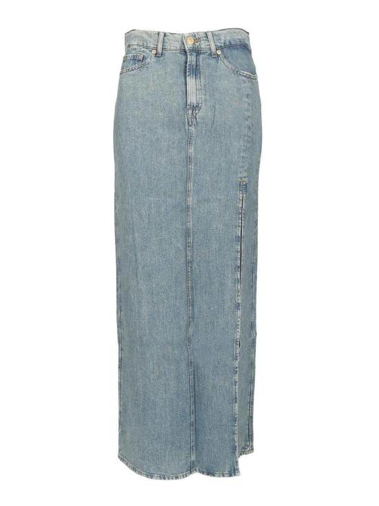 25SS 세븐포올맨카인드 미디 스커트 7U028U03U7AIA Light Blue