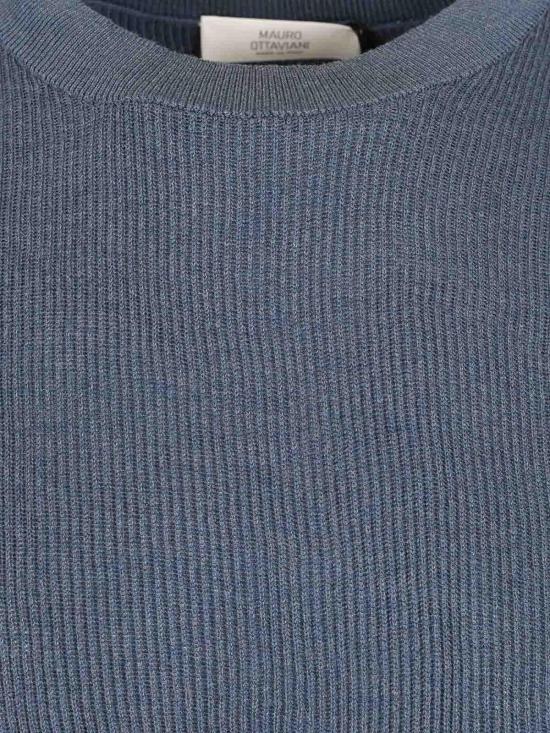 25SS 마우로 오타비아니 반팔 티셔츠 CTS24827CX072 Blue - MAURO OTTAVIANI