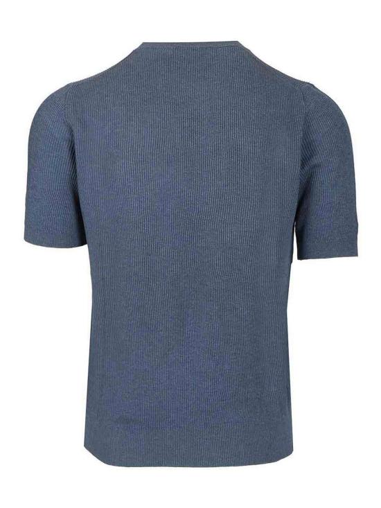 25SS 마우로 오타비아니 반팔 티셔츠 CTS24827CX072 Blue - MAURO OTTAVIANI