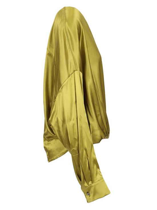 25SS 드리스 반 노튼 긴팔 티셔츠 2510107151032600 Green - DRIES VAN NOTEN