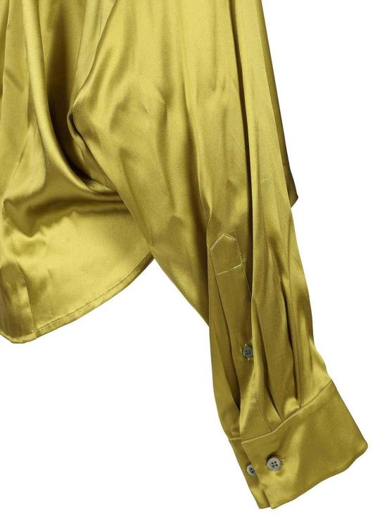 25SS 드리스 반 노튼 긴팔 티셔츠 2510107151032600 Green - DRIES VAN NOTEN