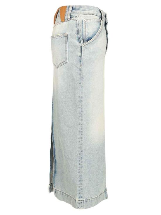 25SS 다크파크 미디 스커트 WSK02DBL01W069W069 Light Blue - DARKPARK