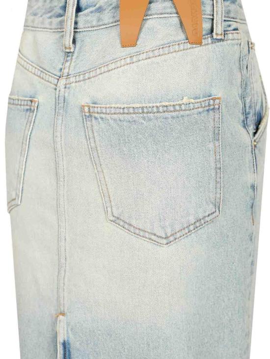 25SS 다크파크 미디 스커트 WSK02DBL01W069W069 Light Blue - DARKPARK