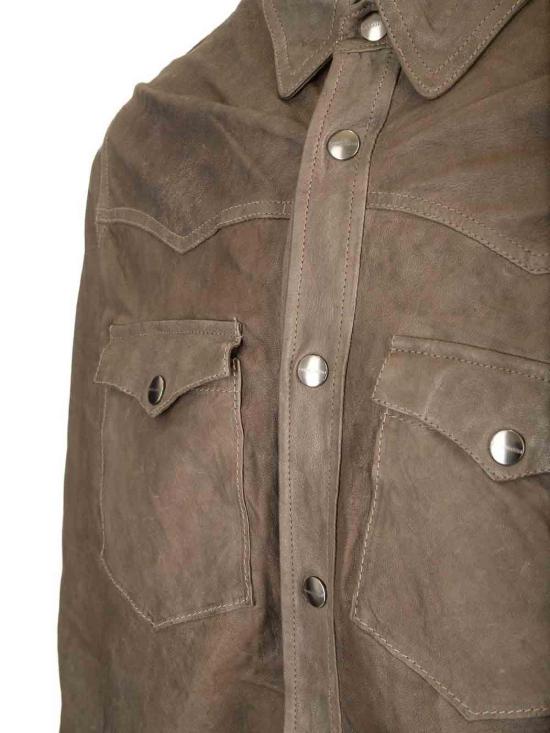 26SS 조르지오 브라토 가죽 자켓 GU25S12099VBRUSHANETO Brown - GIORGIO BRATO