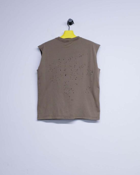  새티스파이 민소매 티셔츠 세티스파이 에이지드 팔콘 모스 테크 머슬 티셔츠 - SATISFY