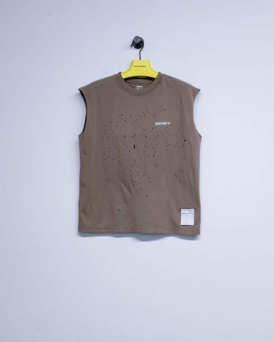  새티스파이 민소매 티셔츠 세티스파이 에이지드 팔콘 모스 테크 머슬 티셔츠 - SATISFY