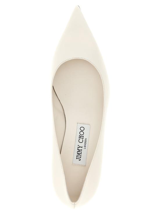 25FW 지미추 아멜리아 펌프스 AMELIACLFLATTE White - JIMMY CHOO