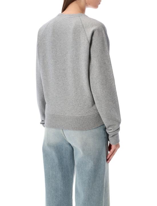 25FW 메종키츠네 폭스 헤드 패치 어드저스티드 스웨트셔츠  AW00303KM0001 H150 Grigio - MAISON KITSUNE