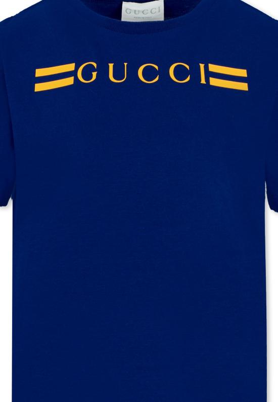 25FW [키즈] 구찌 티셔츠 547559 XJHBQ 4276 BLUE - GUCCI