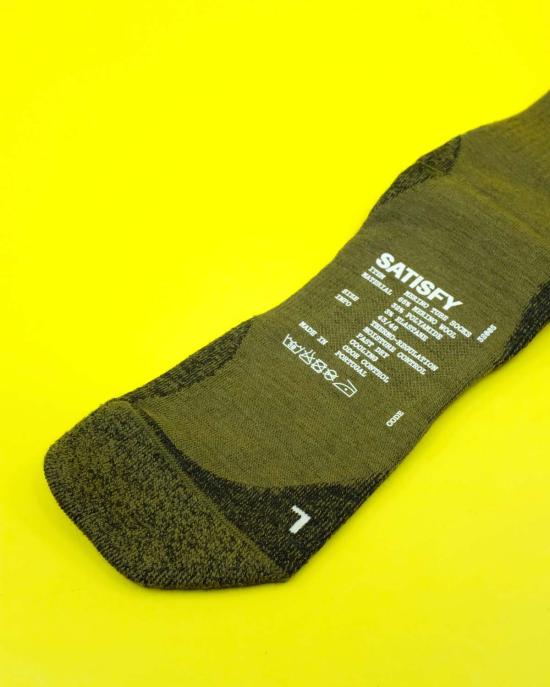  새티스파이 양말 메리노 나일론 튜브  다크 올리브 - SATISFY