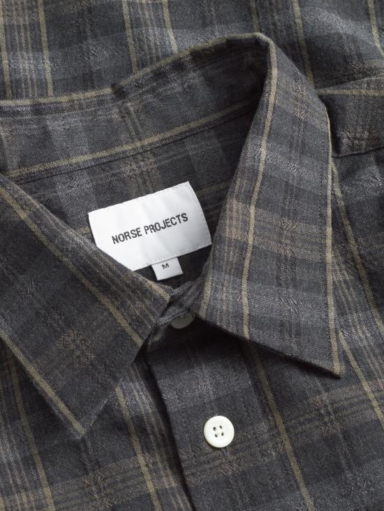 25FW 노스프로젝트 긴팔 셔츠 N40 08381001ole oversized wool check shirt - NORSE PROJECTS