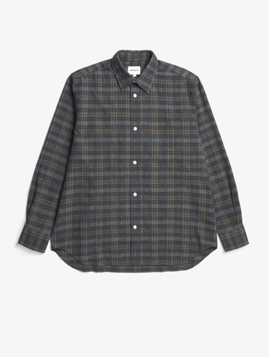 25FW 노스프로젝트 긴팔 셔츠 N40 08381001ole oversized wool check shirt - NORSE PROJECTS