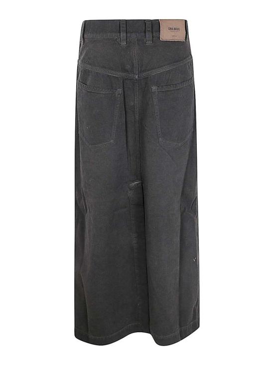  우마 왕 미디 스커트 UW2032UW600 Brown - UMA WANG