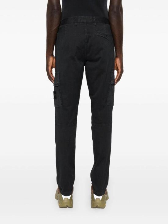  스톤 아일랜드 스트레이트 팬츠 8115303L1A0129 Black - STONE ISLAND