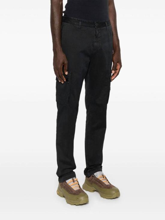  스톤 아일랜드 스트레이트 팬츠 8115303L1A0129 Black - STONE ISLAND