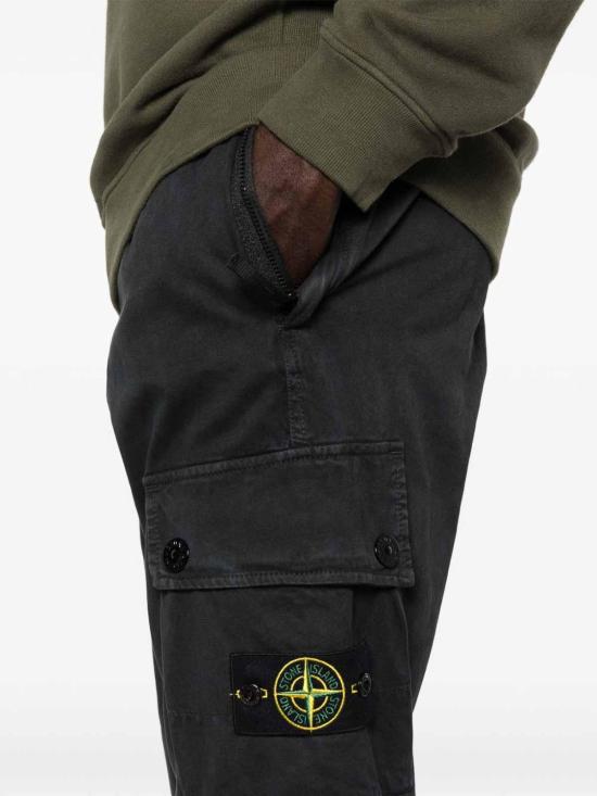  스톤 아일랜드 스트레이트 팬츠 8115303L1A0129 Black - STONE ISLAND