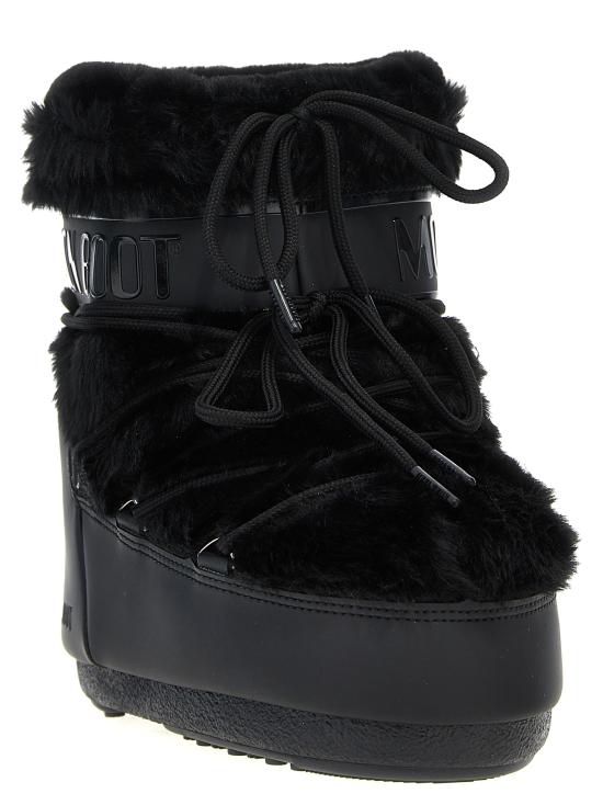 26FW 문부츠 아이콘 나일론 로우 부츠 80D1409390N001 Black - MOON BOOT