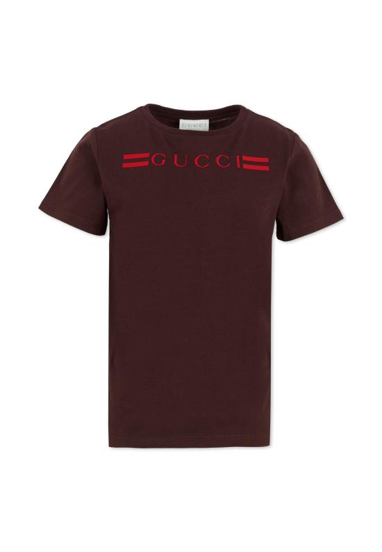 25FW [키즈] 구찌 티셔츠 547559 XJHBQ 5032 BROWN