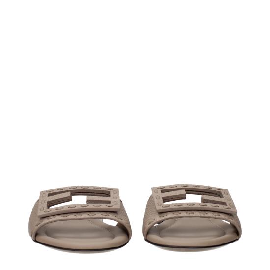 26SS 펜디 바게트 시에나 레더 슬라이드 8R8136AQY2F1MXM - FENDI