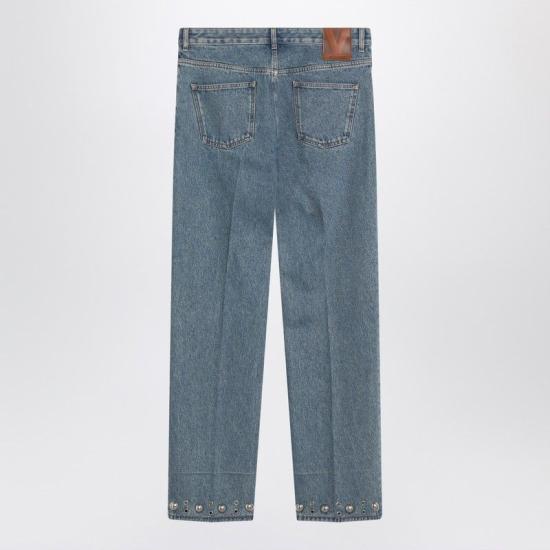 25FW 발렌티노 가라바니 스트레이트 팬츠 7V3DE05PB0W 558 LIGHT BLUE - VALENTINO GARAVANI