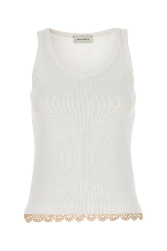 25FW 마그다뷰트림 스웨터 179725 WHITE