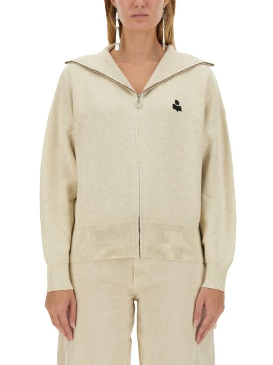 25FW 이자벨마랑에뚜왈 AXELLE 악셀 집업 가디건 CA0004FB A3L75E02LY GREY - ISABEL MARANT ETOILE