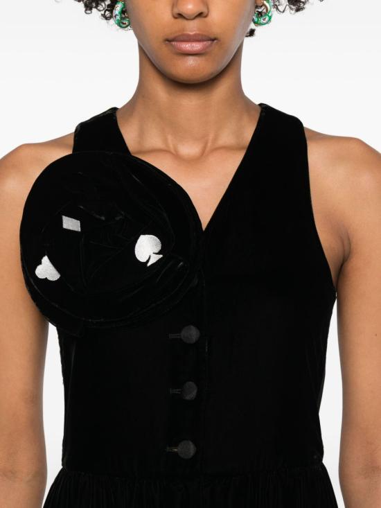 25FW 엠포리오 아르마니 롱 원피스 EW001489AF10208UC001 BLACK - EMPORIO ARMANI