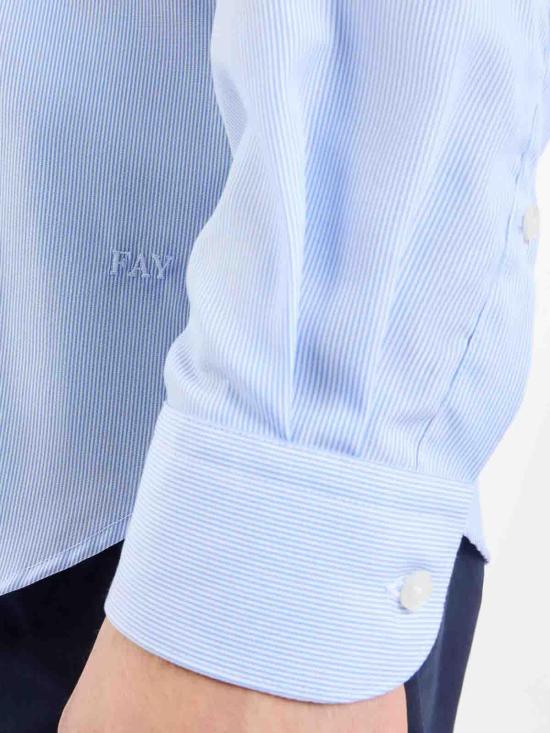 26SS 페이 긴팔 셔츠 NCMA1502670QSQ017D Blue - FAY