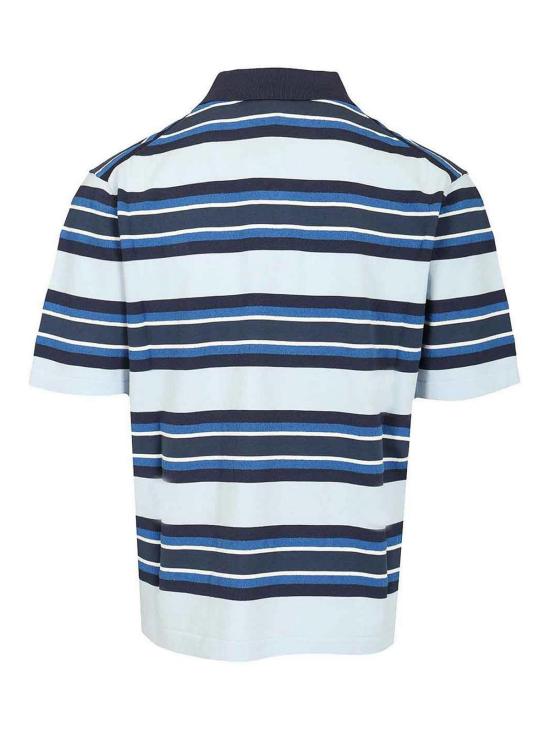  메종키츠네 폴로 티셔츠 OM00201KT11190285 CIRRUS BLUE INK DOM - MAISON KITSUNE